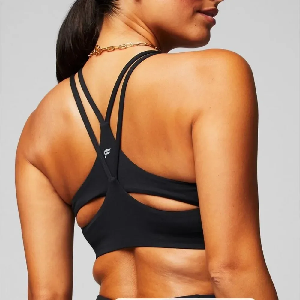 Fabletics Principal Low Impact Bra Black M NWT in packaging